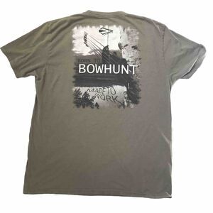 Bow Life Mens T-Shirt Tee Hunting Short Sleeve XL Archery Deer Hunt Country